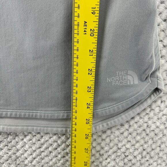 The North Face Layering Sweater Top S Gray 1/4 Zip Pullover Thumbholes Flashdry - Picture 11 of 16